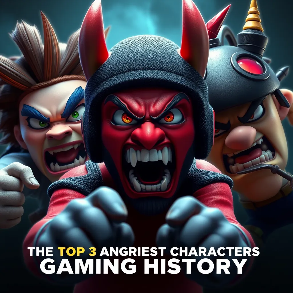 The Top 3 Angriest Characters in Gaming History : LevelUpTalk