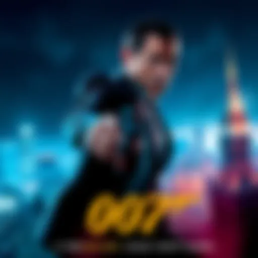 Cover art featuring a secret agent holding a gun with a city skyline in the background