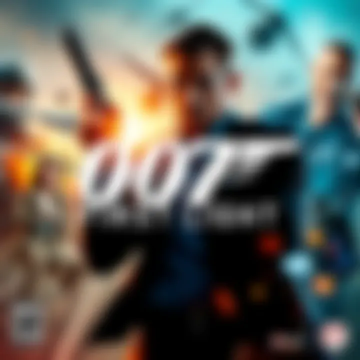 007 First Light Game Cover Cover art of the game 007 First Light featuring action scenes and character imagery