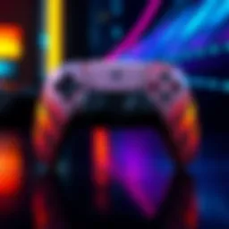 Limited edition DualSense controller with a sleek design inspired by James Bond, featuring unique colors and patterns, ideal for gaming on PS5 and PC.