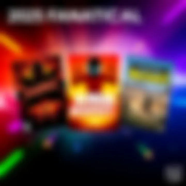 Promotional graphic showcasing game covers for Ragnarock, DJMAX RESPECT V, and Wasteland 3 in a colorful layout