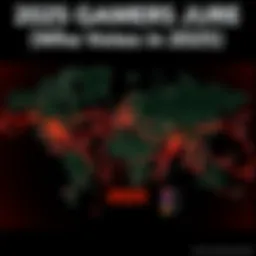 2025 Game Awards Jury Publications Map showing 153 jury publications that vote for the 2025 Game Awards, highlighting their global distribution