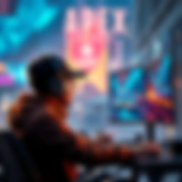 240 Hz vs 144 Hz Monitors A gamer comparing 240 Hz and 144 Hz monitors while playing Apex Legends