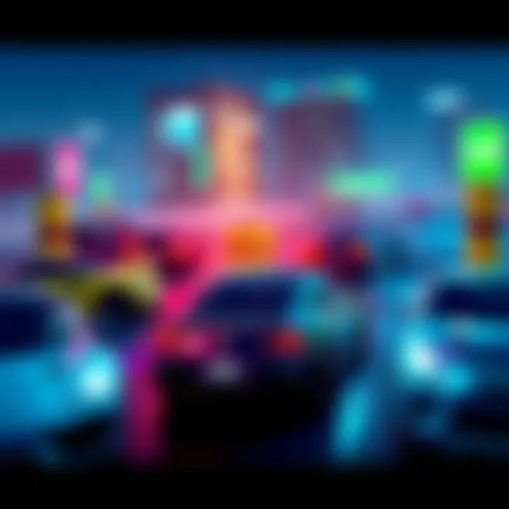 2D Car Parking Master on Xbox A screenshot of 2D Car Parking Master gameplay displaying cars parked in a colorful setting