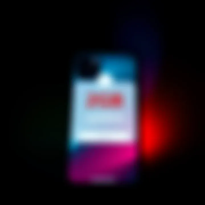 A smartphone screen showing a notification for a new 2GB software update available for download.