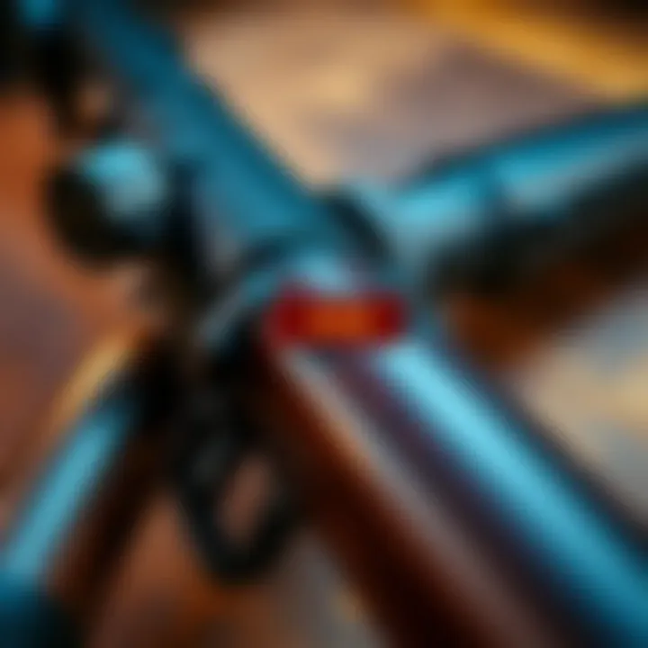 308 Carbine Spelling Error A close-up of a 308 carbine with highlighted text showing the spelling error in its description.