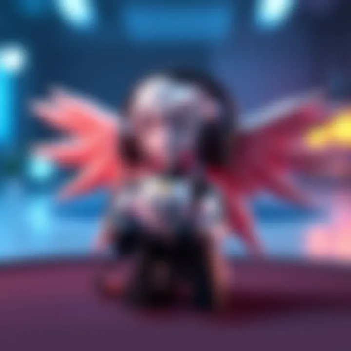 A 3D printed headset holder designed like Mercy from Overwatch, showcasing a sleek and stylized appearance perfect for gamers.