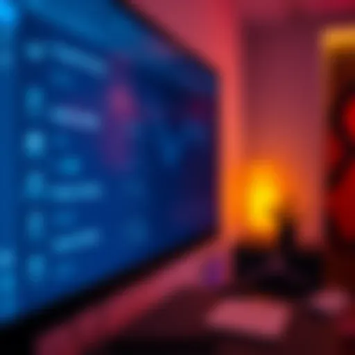 A close-up of a 4K monitor displaying settings for resolution scaling to 1440p, emphasizing sharp visuals.
