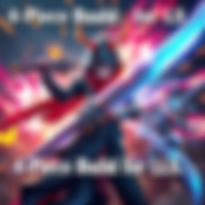 A player showcases a four-piece Odo setup for large sword gameplay, featuring enhanced damage and critical hits, surrounded by vibrant combat effects.