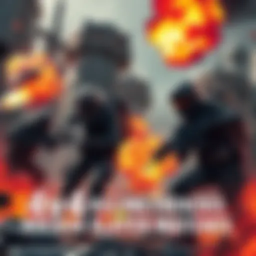Players engaged in an intense 4v4 Slayer match showcasing 2x killing frenzies with explosions and weapon fire in the background