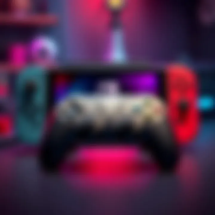 8BitDo M30 Bluetooth controller displayed next to Nintendo Switch 2, highlighting its new firmware update for gaming.