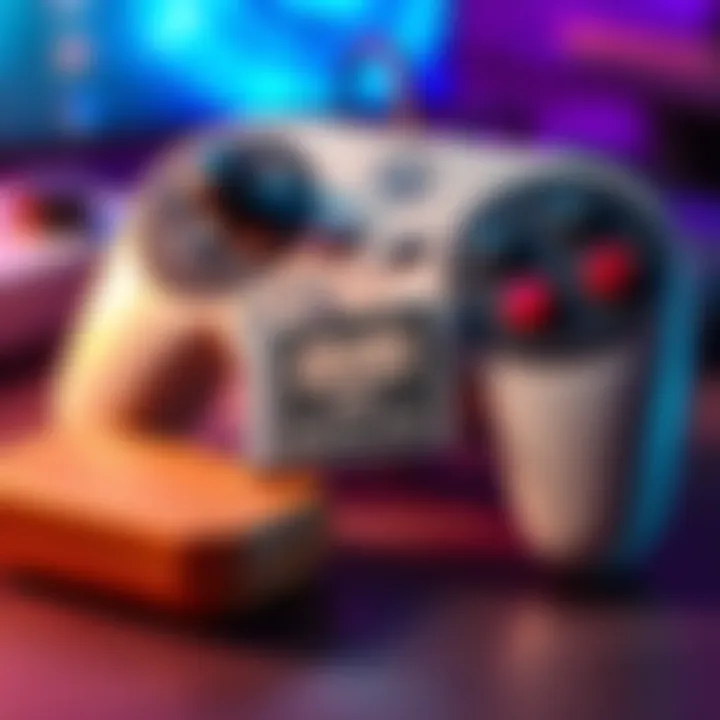 An 8MB memory card resting next to a classic game console controller, symbolizing childhood gaming memories.