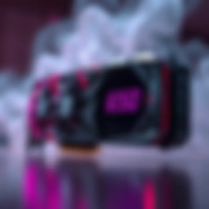 A close-up of the 9070xt graphics card with a price tag showing £630.