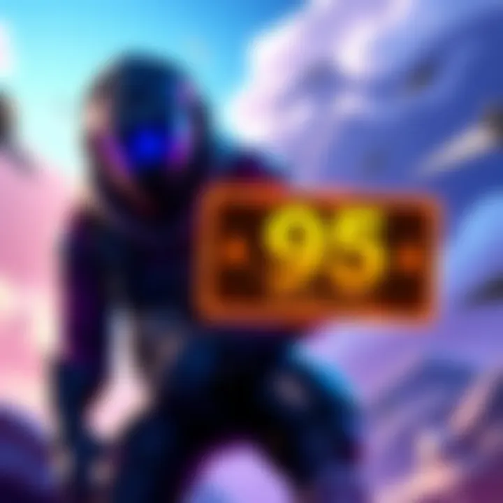 Player preparing for a new challenge with a Mission Alert banner showing 95 vBucks reward