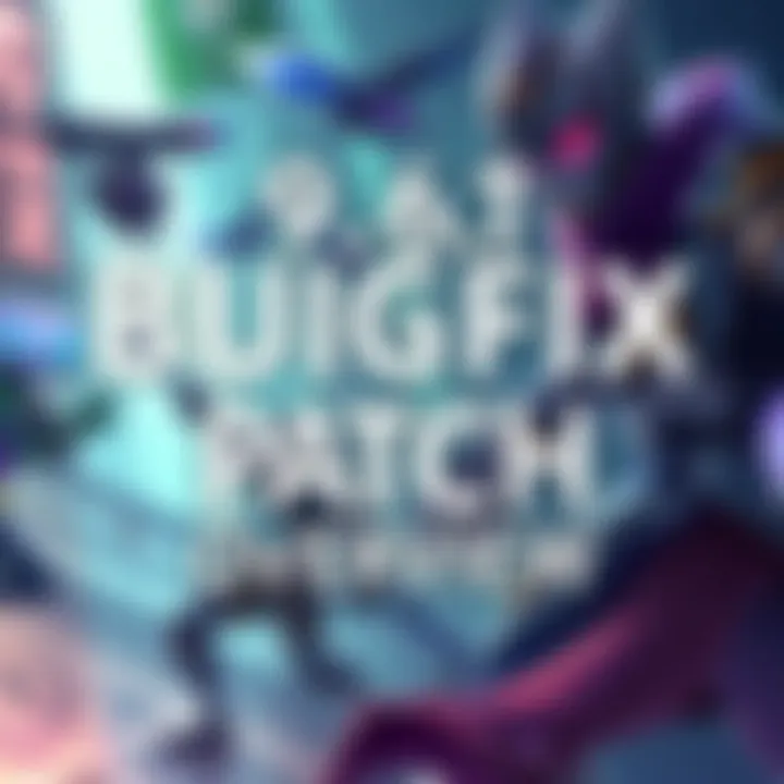 An illustration showing key updates from the 9.6.1 Bugfix Patch, focusing on gameplay improvements and character balance adjustments.