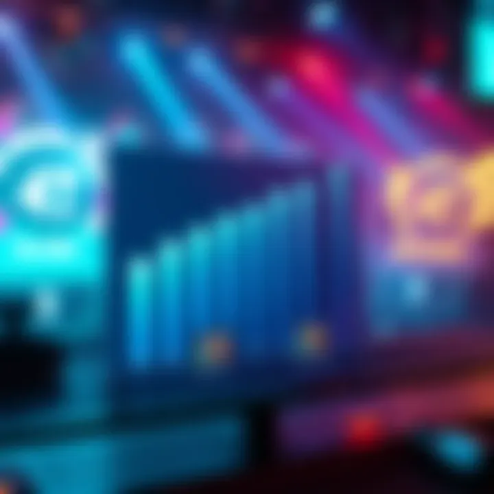 A graphic showing a fluctuating rank bar in a competitive game, with player avatars and a team leaving mid-game, illustrating rank reversals.