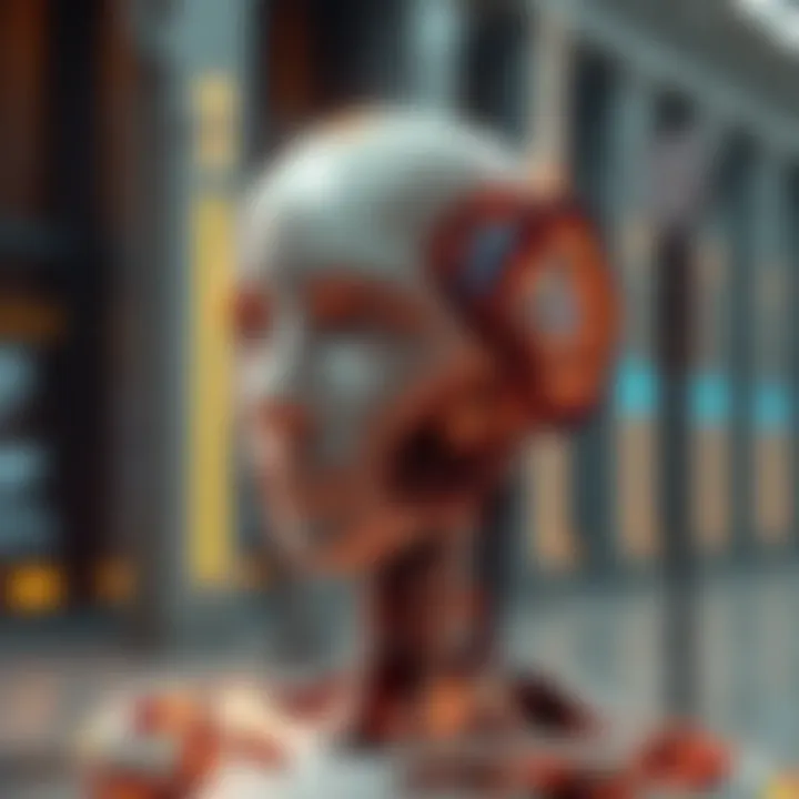 A digital artwork representing an AI-generated image that gained 25,000 upvotes on an anti-AI forum, showcasing contrasting themes of technology and opposition.