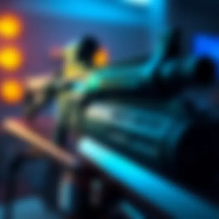 Close-up view of the AK-12 rifle with highlighted flaws for Arena Breakout