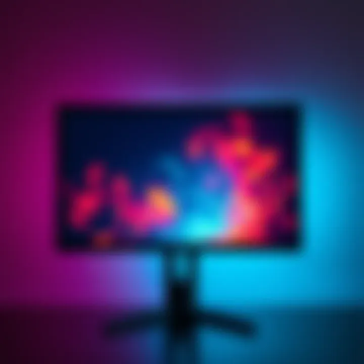 An AOC 240 Hz IPS monitor showing flickering on the screen, highlighting display problems and potential burn-in.