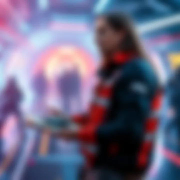 Executive Producer Aleksander Grøndal sharing plans for a decade of gaming updates in ARC Raiders with a futuristic setting in the background.