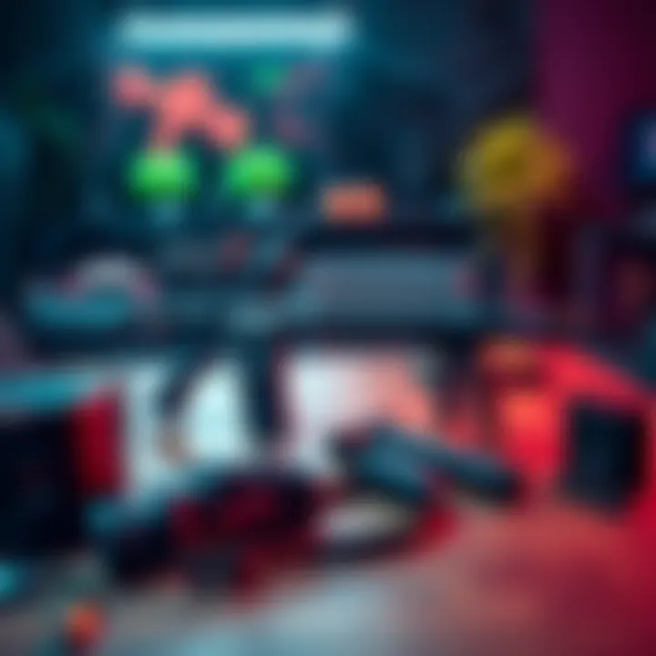 AR and DMR Loadout An M4 rifle and Mini14 positioned on a gaming table with accessories.