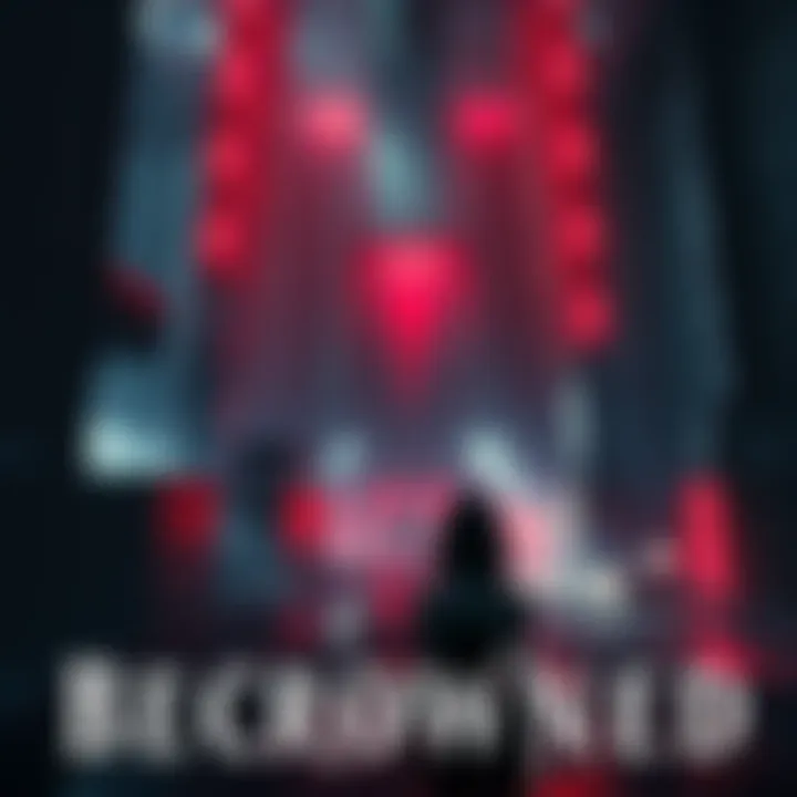 Dark fantasy scene from BECROWNED showing eerie settings and characters in an industrial horror environment