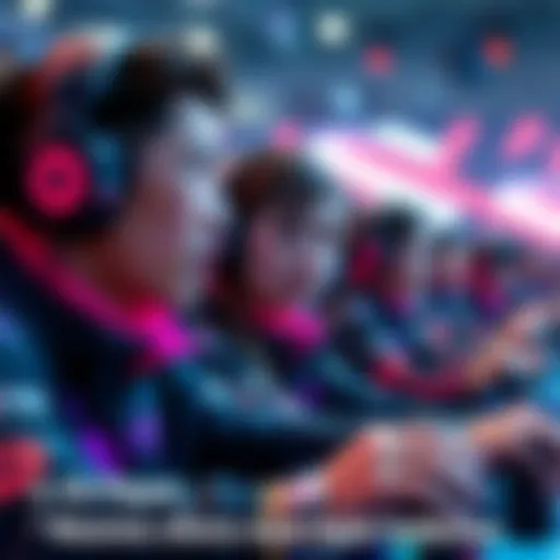 A D.VA player in action during a competitive game, showing emotions of frustration and determination as they engage with teammates and opponents.
