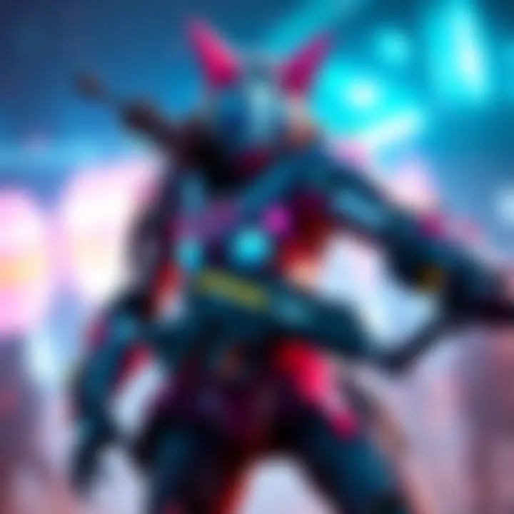 D.Va in her mech suit, ready for action, showcasing her unique design and weapons during gameplay