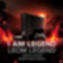 I Am Legend Xbox 360 Console Limited edition Xbox 360 console themed after I Am Legend, showing unique design and branding.