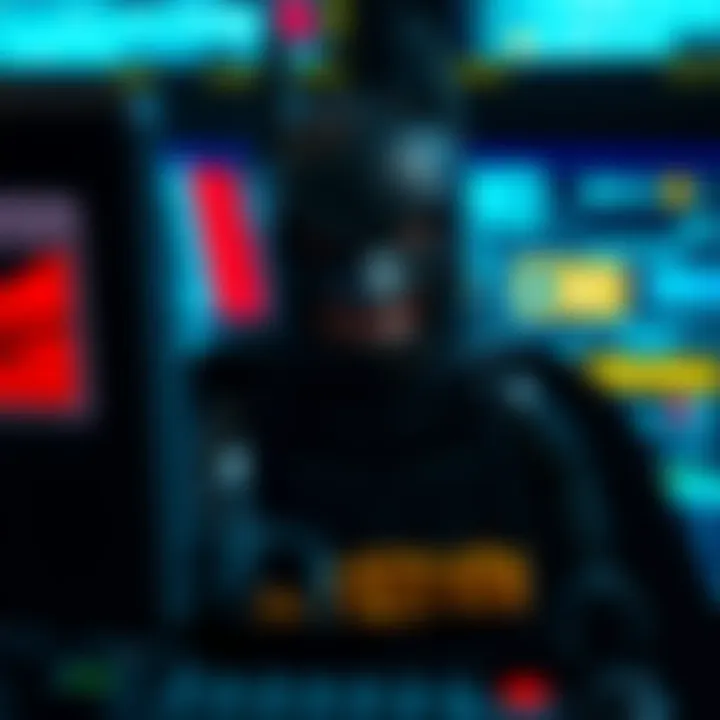 A LEGO Batman figure intently analyzing a computer interface, highlighting the hypervisor bypass process.