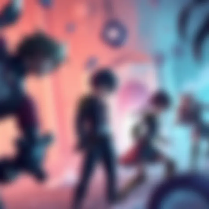Characters from LiS DE in a dynamic scene