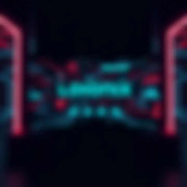 A digital representation of the Loonix platform showcasing various tech innovations and applications in different sectors.