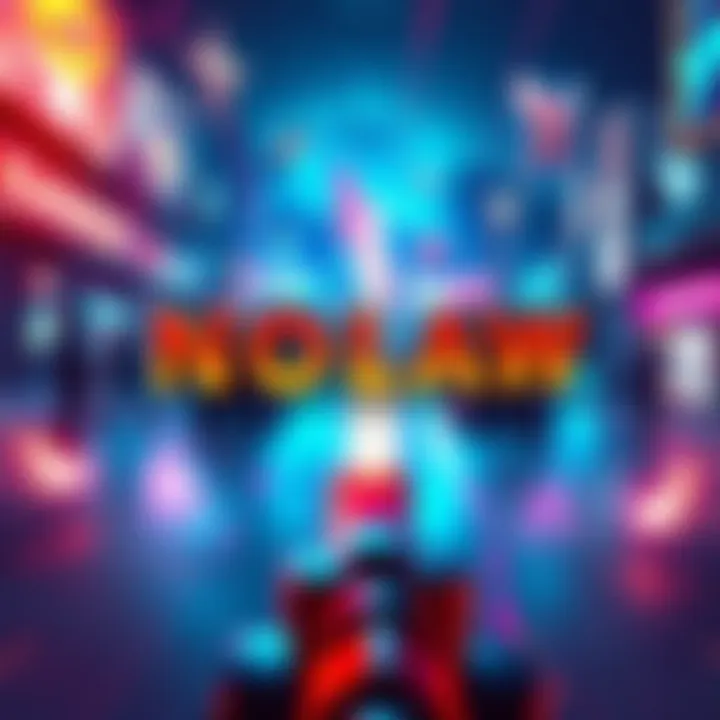 Screenshot featuring NOLAW's gameplay with vibrant graphics and action-packed scenes