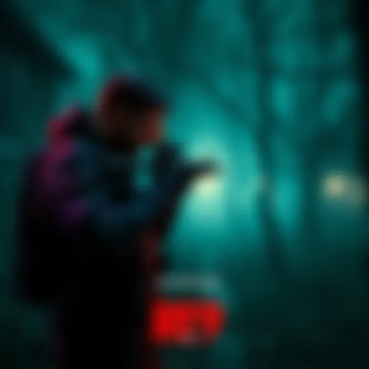 A gamer exploring a dark, eerie environment with standard weapons ready, focused on overcoming challenges in RE9's Insanity mode.