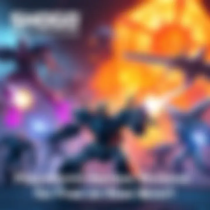 Exciting Gameplay in SHOGO: Mobile Armor Division A scene from SHOGO: Mobile Armor Division showing intense robot battles with colorful graphics