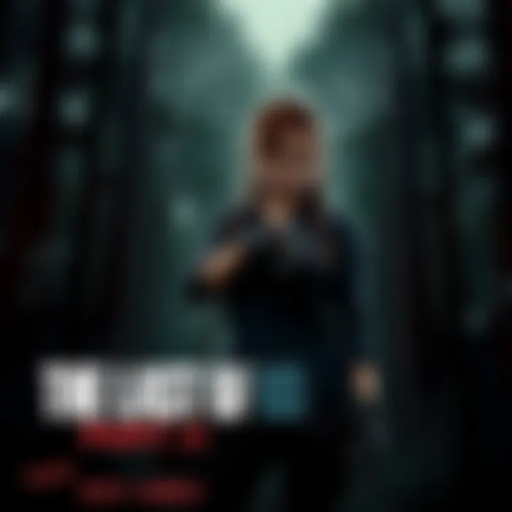 Cover of The Last of Us Part II featuring main character Ellie holding a weapon, with a dark forest background and a tense atmosphere.