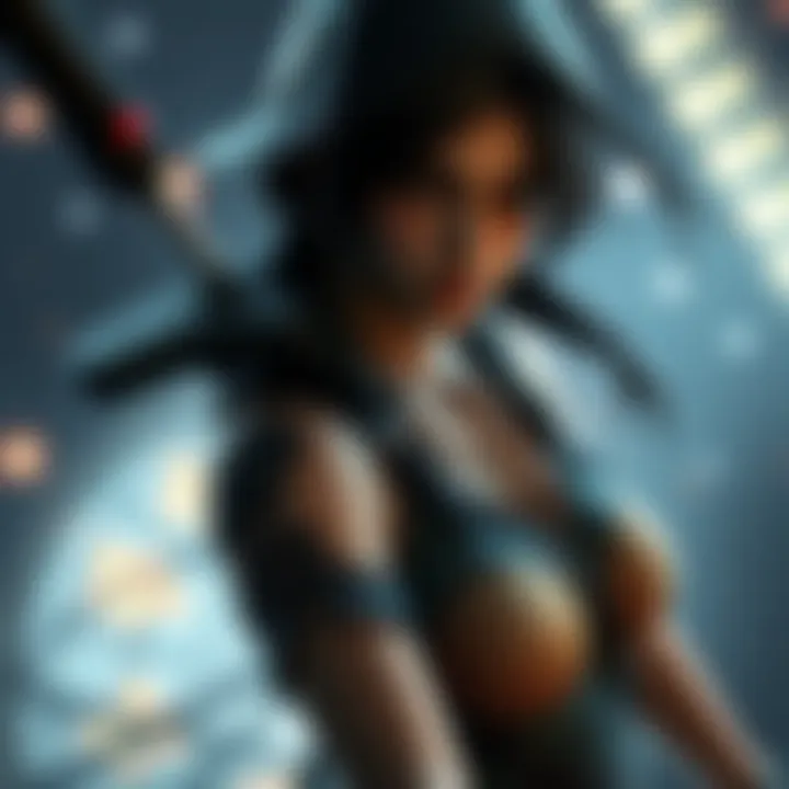TRU Character Design in Underworld Showcase of TRU character design from Underworld game, featuring Lara and other characters with vivid visuals