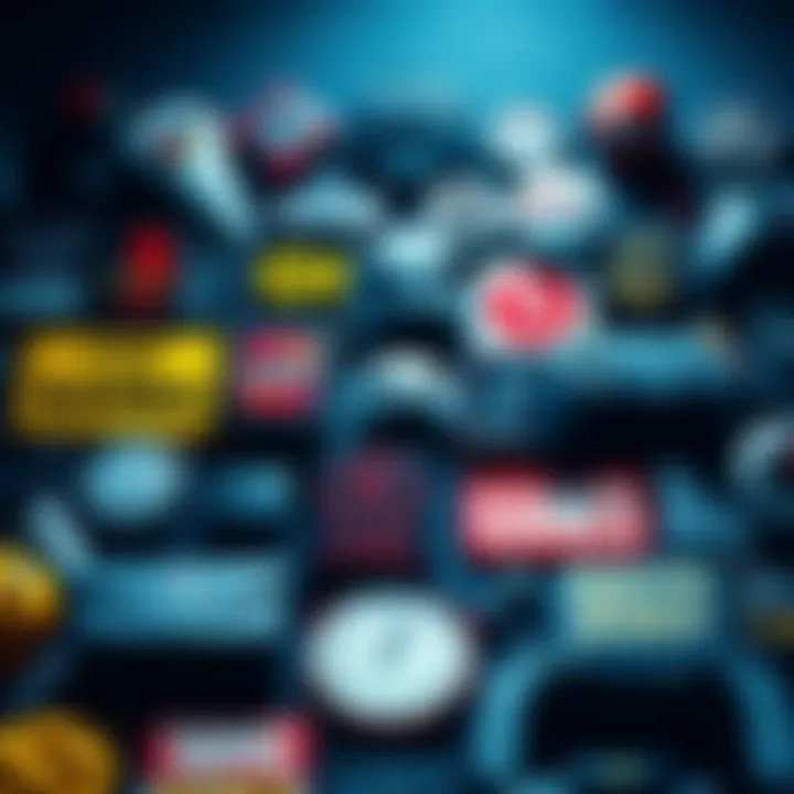 A collage of logos from popular abandoned video games and their fan art