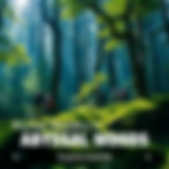 People exploring the lush greenery of Abyssal Woods, surrounded by trees and nature, revealing the excitement of recent discoveries.