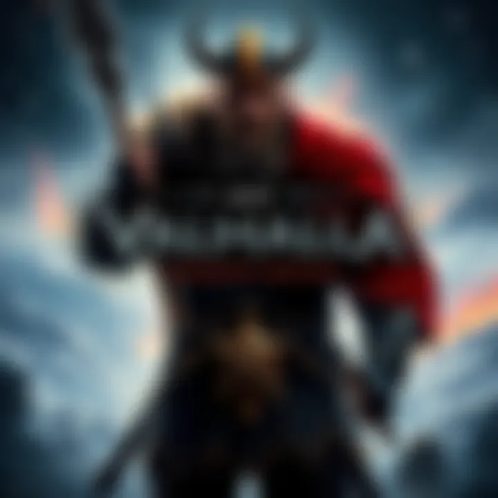 The box art of AC Valhalla Complete Edition featuring a Viking warrior with a backdrop of a snowy landscape