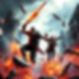 A thrilling moment showcasing the stunning visuals and action of Ac2 with dynamic characters and environments