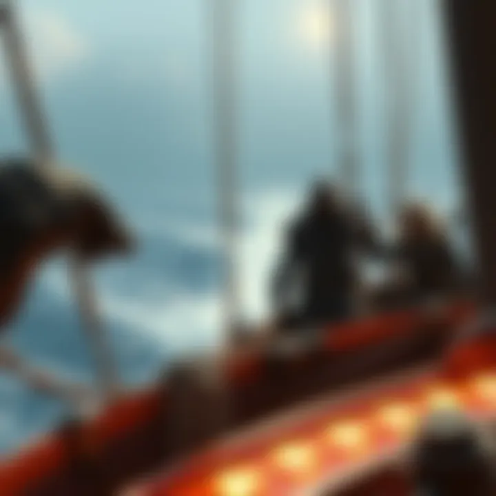A ship boarding scene from the AC4 Resynced trailer showing changes in character designs and visual effects