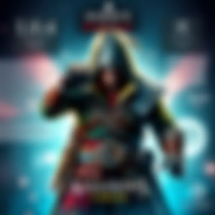 AC Black Flag Title Update Announcement Illustration showing a character from Assassin's Creed Black Flag surrounded by patch notes and visual elements representing bug fixes and updates.