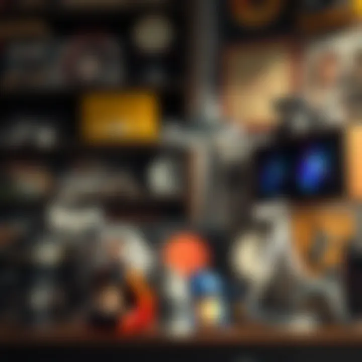 A collection of various AC items on a shelf, showing nostalgia and personal memories