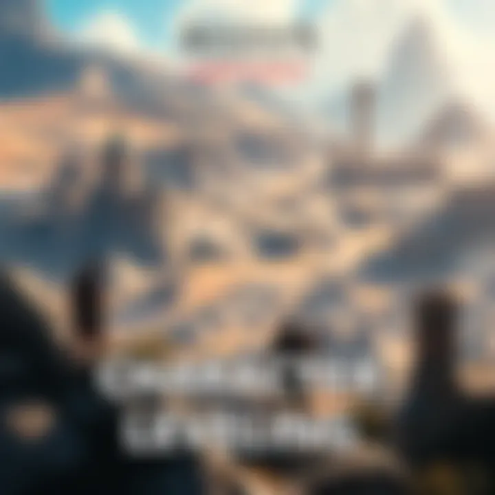 A character from Assassin's Creed Odyssey exploring ancient landscapes, showcasing the game's leveling system and adventure elements.