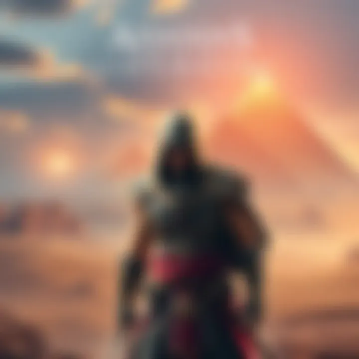 AC Origins Game Cover Cover of Assassin's Creed Origins showing the main character in ancient Egypt, with pyramids in the background and a desert landscape.