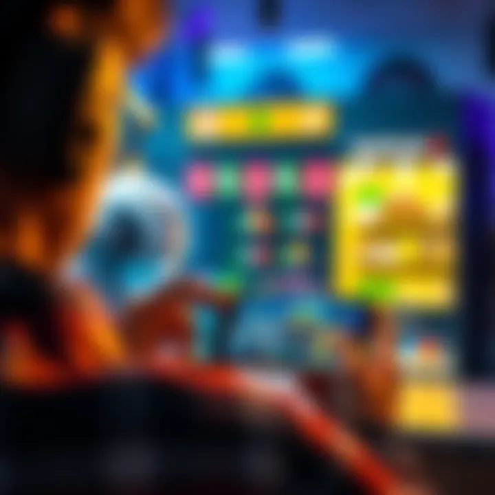 A player browsing an online game shop on a smartphone without downloading the game