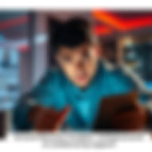 Individual showing frustration while trying to access locked account on a device