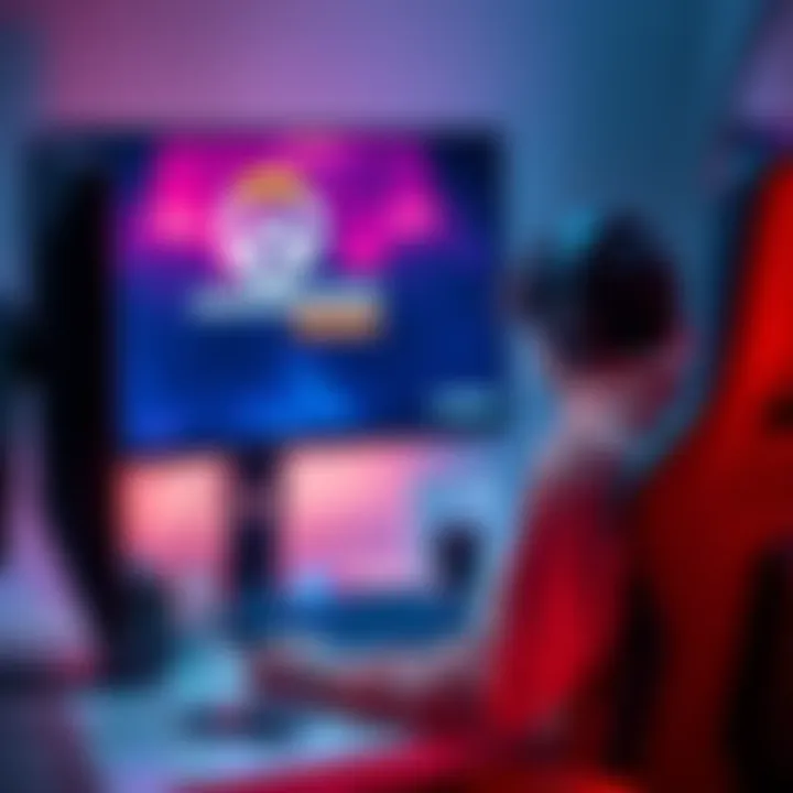 Account Termination Sadness A disappointed gamer sitting in front of a computer, looking at a game screen with the Overwatch logo, showing their account has been terminated.