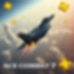 A fighter jet flying in the sky, showcasing gameplay from Ace Combat 7, which is available for free on Playstation Plus.
